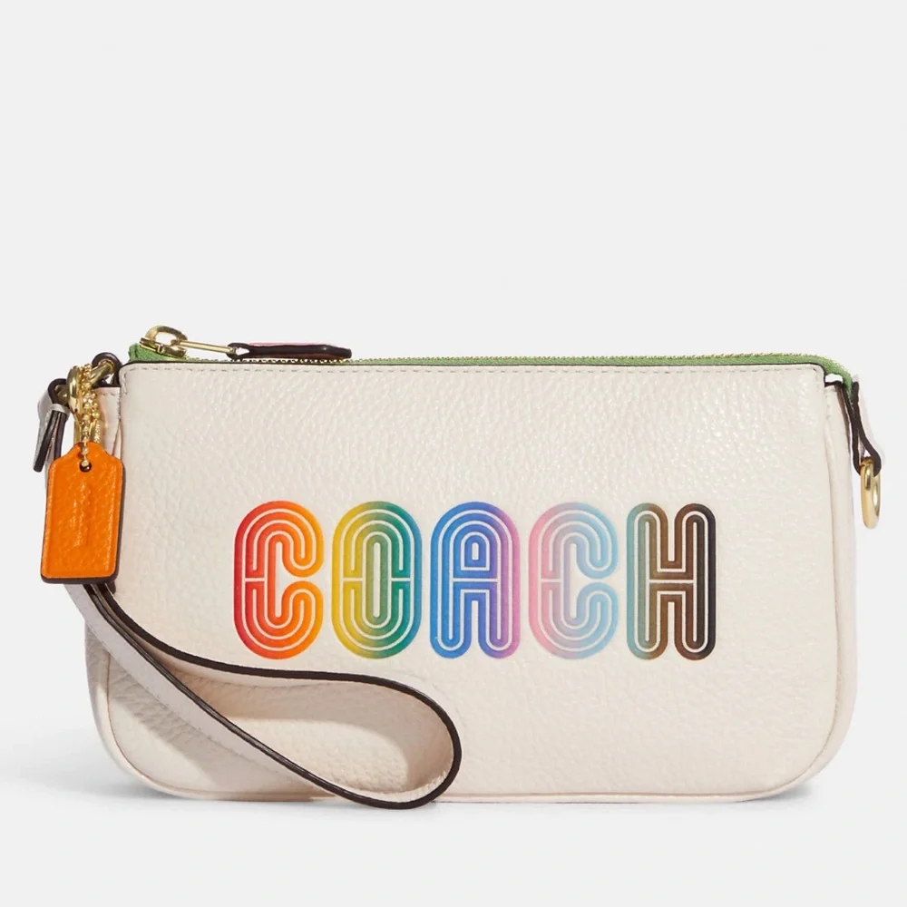 Coach Nolita 19 With Rainbow Coach 
Gold/Chalk Multi - Picture 2 of 16
